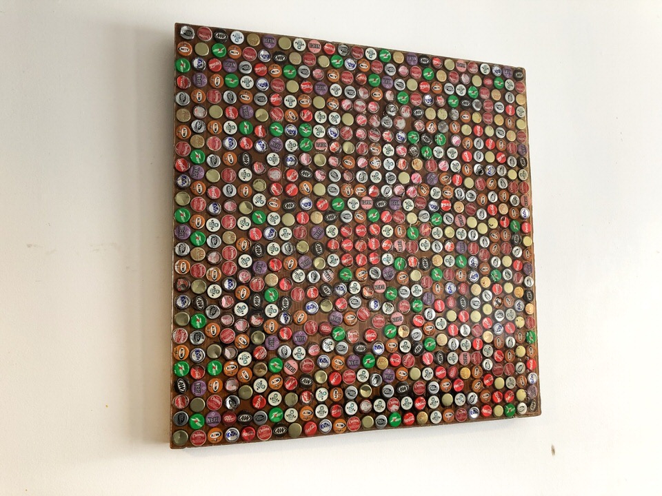 Coke bottle cap artwork